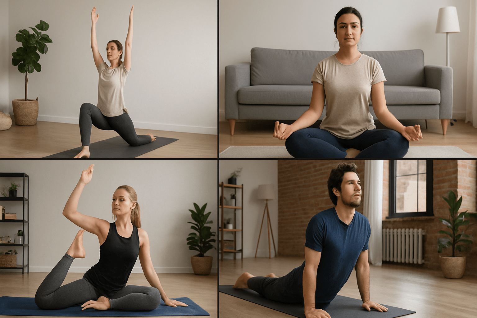 Online yoga class